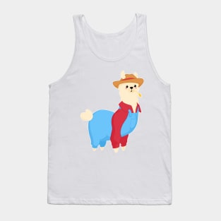 Farmer Llama Tank Top